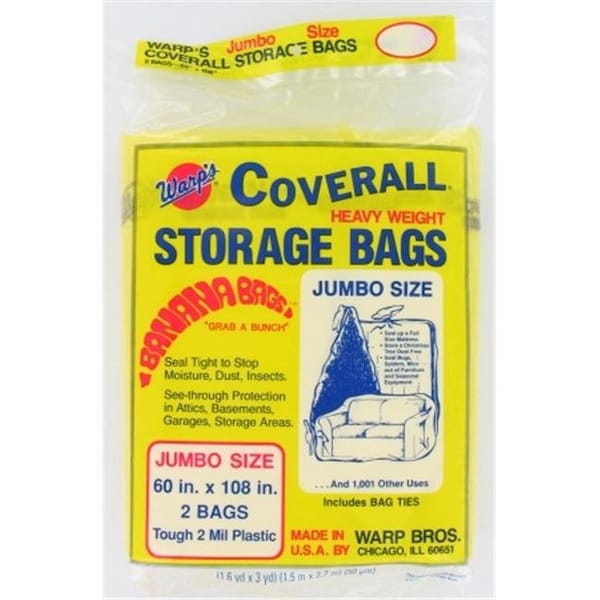 Warp Brothers CB-60 2 Count 60 in. X 108 in. Banana Bags Storage Bags CB-60 - main